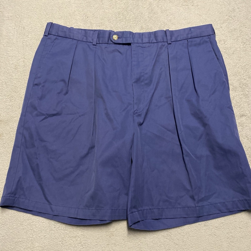 Peter‎ Millar Nanoluxe Shorts Mens 40 Blue Pleated Preppy Golf